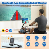 Dripex Water Rowing Machines for Home, Foldable Row Machine with 400LBS Weight Capacity, Rower Machine with Dedicated LCD Monitor, Comfortable Seat, Bluetooth App Compatible for Home Gym Exercise