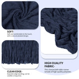 6 Pack Navy Blue Cheesecloth Table Runner 17x108 Inch 9FT Semi Sheer Boho Gauze Table Runners for Wedding Baby Shower Birthday Party Home Bridal Shower Event Decor
