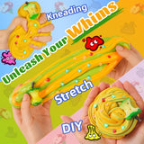 WATERELF Butter Easter Eggs Scented Slime for Girls 10-12, Easter Basket Stuffers Big Slime for Kids Boys Party Favor Stress Relief, Special Toys for Birthday Present - 5.29 Oz - BS004-Apple Pie