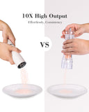 Salt Grinder Refillable Hotqilin – Manual Salt and Pepper Grinder with Titanium Alloy Core, 60+ Adjustable Settings | High Output, Easy to Clean, Durable Aluminum Body