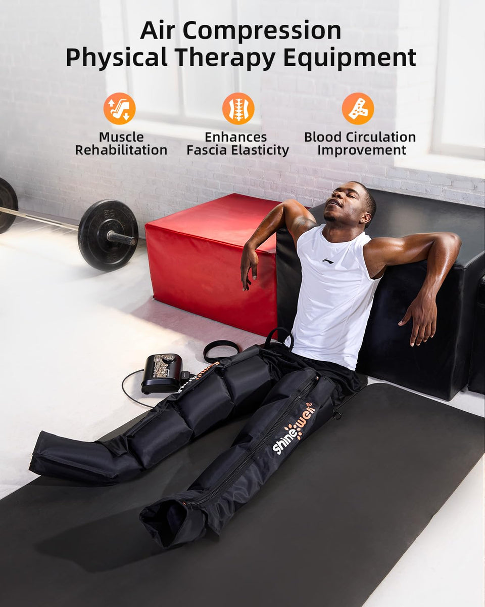 SHINE WELL Leg Recovery Compression System, Professional Foot and Leg ...