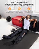 SHINE WELL Leg Recovery Compression System, Professional Foot and Leg Air Compression Boots, Sequential Device for Massage Therapy, Fast Recovery & Improved Circulation for Athletes & Gym (Small)