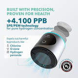 PIURIFY Hydrogen Water Bottle Generator - Up to 4100+ PPB Molecular Hydrogen Infusion - SPE/PEM Technology - Certified H2 Generator - Rechargeable - Extended Warranty - 10 oz (Silver)