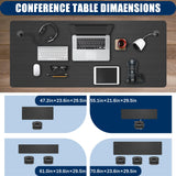 Modular Conference Tables with Silent Wheels and 2 Cable Grommets Modern Flip-Top Training Table