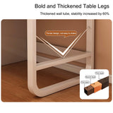 Large Double Gaming Desk for 2 Wooden Writing Table for Home Office 94.48in Long Study Desk Modern Two Person Computer Desk (White)