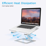 Laptop Stand, Ergonomic Aluminum Height Adjustable Computer Stand Laptop Holder for Desk