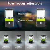 3Packs LED Camping Lantern Rechargeable 1000LM, 4500mAh Power Bank, IP44 Waterproof Lantern Flashlight Jarxin