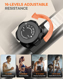 pooboo Elliptical Machine, Elliptical Exercise Machine with 16-Level Resistance&Hyper-Quiet Magnetic Driving System, Elliptical Machine for Home with LCD Monitor&15.5IN Stride, 350LBS Weight Capacity pooboo