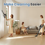 NEWBULIG Cordless Vacuum Cleaner, Lightweight Stick Vacuum for Home with Anti-Tangle and LED Lights, Powerful Rechargeable Wireless Cleaners for Hardwood Floors Carpet Pet Hair