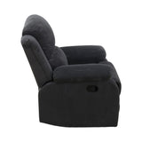 MOOLSUN Living Room Furniture Set Corduroy Recliner Compartments and Cup Holders Reclining for Home Theater/Office(A-Dark Grey Corduroy,Chair)