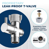 HammerHead Showers Solid Metal Handheld Bidet Sprayer for Toilet, Handheld Bidet Attachment with 59-Inch Hose and Leak-Proof T-Valve, Jet Spray for Toilet, Muslim Shower, Chrome
