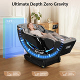 Gethope 4D Massage Chair Full Body - 53.2" Ultra Long SL-Track Massage Chair Zero Gravity Massage Recliner with Foot Roller, 10 Modes 6 Technique, 32 Airbags, 3 Core Heating, AI Voice, Yoga Stretch