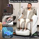 KoziSense A18 3D Massage Chair Full Body, Zero Gravity SL-Track Shiatsu Massage Recliner Chair with Heat, AI Control, Body Scan and Calfrest Extension (Upgraded)