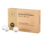 Biodegradable Golf Balls | Water Dissolvable | Eco Friendly | Dissolves in 2-4 Weeks (24) Biodegradable Golf Balls