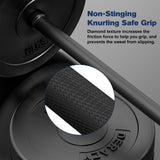 DERACY Barbell Weight Set, 43lbs Barbell Set Adjustable Olympic Weights, 6 Plates, 57.5 Inch Bar & Thick Foam Shoulder Pad, for Home Gym, Exercise, Lifting, Body Fitness, Workout to Build Muscle DERACY