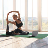 Yoga Mat 1/3 inch QMKGEC Exercise Mats 8mm TPE Non-Slip Extra Thick High-Density Eco Friendly for Yoga Workout Pilates Yoga Mats for Women Men QMKGEC