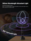 YISSVIC Electric Fly Swatter 4000V Bug Zapper Racket Dual Modes Mosquito Killer with Purple Mosquito Light Rechargeable for Indoor Home Office Backyard Patio Camping (Black-1 Pack)