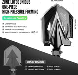 Zune Lotoo Camping Shovel Folding Multitool, 18 in 1 Compact Tactical Survival Shovel High Carbon Steel Camping Gear for Men Outdoor Hiking Backpacking Spade Emergency Car Offroad Entrenching Tool