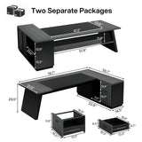 Tribesigns L-Shaped Executive Desk, 78-Inch Modern Office Desk with Drawers and Lateral File Cabinet