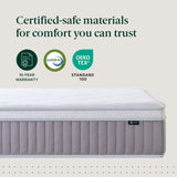 Zinus 12 Inch Full Cool Support Hybrid Mattress, Medium Firm Feel