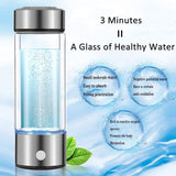 Hydrogen Water Bottle, Hydrogen Water Generator Gifts for Mom, Portable Hydrogen Water Ionizer Machine WUGOSU