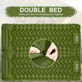 Sleeping Pad, Ultralight Inflatable Sleeping Pad for Camping, Built-in Pump, Ultimate for Camping (Green) MOXILS