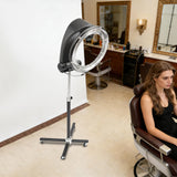 Professional Orbiting Rotating Hair Dryer, 3 in 1 Orbiting Infrared Hair Dryer Hair Color Processor, 52.75-68.11in Adjustable Height Standing Salon Hair Dryer w/Rolling Base 1000W 110V