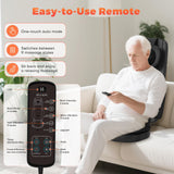 YOSSMO Shiatsu Neck and Back Massager with Heat, Back Massager for Pain Relief Deep Tissue, 8D Kneading Massage Chair Pad for Home Office, Gifts for Men Women