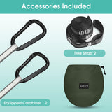 Large Camping Hammock with Mosquito Net 2 Person Pop-up Parachute Lightweight Hanging Hammocks (New Army Green) G4Free