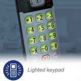 2-Handset Expandable Cordless Phone with Caller ID/Call Waiting, Handset Intercom & Backlit Display/Keypad, Silver VTech
