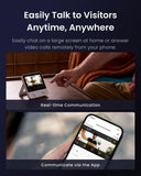 SwitchBot Video Doorbell Camera Wireless with Monitor, No Subscription, 4.3 Inch Screen, Battery Powered, Head-to-Toe View, 2K FHD, 2-Way Audio, Motion Detection, Works with Alexa/Goole/Home Assistant