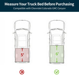 OEDRO Low-Profile Hard Tri-Fold Tonneau Cover Fit for Colorado/Canyon 5.2ft