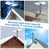 Starlink Mount with Extension-Adjust Angle Without Disassembly Tube Gen 3 Roof Mount Wall/Ceiling Mounting Kit Compatible with Starlink Standard 4/4X/V3（Black）