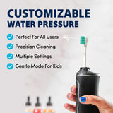 Puur Smile Professional Water Flosser - Advanced Dental Care for a Healthier Mouth, Gum, and Teeth - IPX7 Waterproof Oral Irrigator | 6 Replacement Tips, Travel-Friendly, Rechargeable - Oral Hygiene