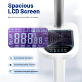 Medical Office Scale,Smart Physician Scale, Medical Scale for Weight and Height Measurement, Non-Contact Sonar Ranging All-in-One LCD Display for Measuring Weight, Height, Obesity, BMI and More