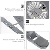 Adjustable Laptop Cooling Pad Stand Aluminum Alloy