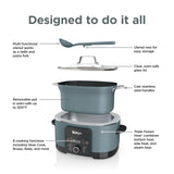 Ninja® 14-in-1 PossibleCooker™ PRO | 8.5qt, Sous Vide, Proof, Bake, & Steam Multicooker | Slow Cooker, Dutch Oven | Glass Lid & Integrated Spoon | Nonstick, Oven Safe Pot 500°F | Sea Salt Gray |MC1001