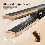 Hair Straightener Flat Iron, 1 3/4" Wide Ceramic Plates Ionic Dual Voltage Straightener for Thick Hair Women, 210℉-450℉ Fast Heating for Shiny and Smooth Results
