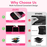 MORECOO Waist Trainer for Women/Men, Waist Sweat Band, Stomach Wrap, Belly Band Sweat Belt, Body Shaper Belt Red