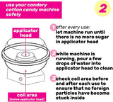 Cotton Candy Machine - Cotton Candy Maker with 10 Cones and Sugar Scoop - By The Candery (12inch)