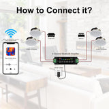 Herdio 6.5" Bluetooth Speaker In Ceiling 600W 2-Way Flush Mount Speakers System With Wall