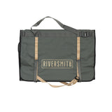 RiverSmith Fly Fishing Wader & Boot Bag – Gear-Roll Wader Bag with Changing Mat, Waterproof Pocket, Rod & Net Storage – Fly Fishing Gear Organizer – Shadow Kelp