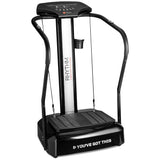 Lifepro Rhythm Vibration Plate Exercise Machine — 99 Speeds & Heart Rate Monitor Whole Body Vibration Platform Machine for Lymphatic Drainage with Handles — Standing Vibrating Platform for Home Gym