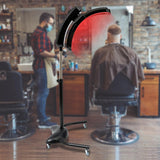 Standing Hair Dryer 900-950W, 360° Rotating Head Hair Dryer with Wheels, Hairdressing Heater Adjustable Angle, Temperature&Time for Hair Care, Coloring, Cold Perming, Hot Oil Treatment (Black)