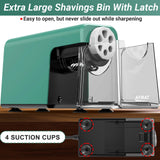 AFMAT PSX1 Heavy Duty Electric Pencil Sharpener, 6 Holes, Auto Stop Pencil Sharpeners for 6-11mm Pencils, Classroom Electric Sharpener for Artists, 7000 Sharpenings, Save Pencils