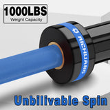 RICHUANG 7ft Olympic Barbell Weight Bar for Weightlifting, Powerlifting, CrossFit Training , 1000 lbs Max Load Capacity, Alloy Steel, 2 Inch Olympic Strength Training Bar for Home Gym Exercises Fitness Equipment 1000LBS-Blue