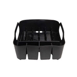 Umbra Tub Dish Drying Rack – Lightweight Self-Draining Dish Rack for Kitchen Sink and Counter at Home, RV or Motorhome, Smoke, Black (330590-582)