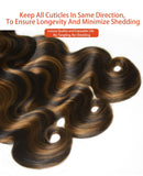 MLIP Body Wave Bundles Human Hair, 100% Raw Indian Hair, Full & Thick