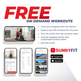 Sunny Health & Fitness Premium Indoor Cycling Smart Stationary Bike with Exclusive SunnyFit® App Enhanced Connectivity - SF-B1805SMART Sunny Health & Fitness