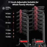 Power Tower Dip Station Pull Up Bar for Fitness Home Gym Workout,Multi-Function Adjustable Height Fitness Strength Training Exercise Equipment,with Power Elastic Ropes
